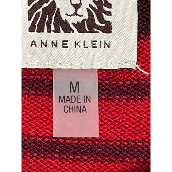 Anne‎ Klein Women's Sweater Size Medium Multi Colored Long Sleeve Crewneck - Picture 5 of 8